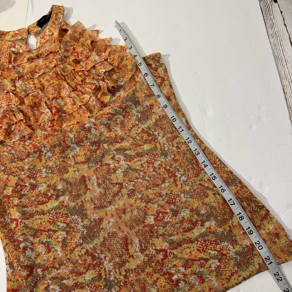 The Limited Multicolor Halter Ruffle Top Medium - Picture 3 of 8